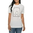 thumbnail image 3 of Plus Size Polar Bear Mom Graphic Design Deluxe Jersey T-Shirt - White XL, 3 of 4