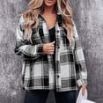 thumbnail image 1 of Chaqueta a cuadros,Chaqueta a cuadros para mujer Chaqueta larga a cuadros para mujer Chaqueta femenina Experiencia incomparable, 1 of 5
