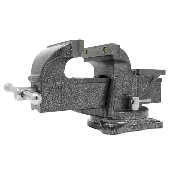 WEN 4-Inch Heavy Duty Cast Iron Bench Vise with Swivel Base
