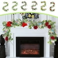 thumbnail image 7 of Moocorvic 5.9FT Artificial Eucalyptus Garland with Rose Flowers, Floral Garland Arch Flowers Vine Garland for Wedding Spring Home Party Table, 7 of 7