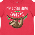 thumbnail image 4 of Inktastic My Great Aunt Loves Me Cute Sloth and Baby Boys or Girls Toddler T-Shirt, 4 of 5