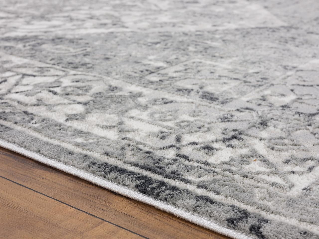 United Weavers Evolution Wraith Traditional Medallion Runner Rug, Grey, 2'7" x 7'2"