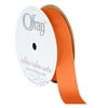 Offray Ribbon, Torrid Orange 7/8 inch Grosgrain Polyester Ribbon, 18 feet