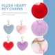 thumbnail image 2 of 4 llaveros de peluche con forma de corazón y pompón para decorar bolsos., 2 of 8