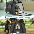 thumbnail image 7 of PetAmi Airline Approved Pet Carrier for Cat, Soft Sided Dog Carrier for Small Dog, Cat Travel Supplies Accessories Indoor Cats, Ventilated Pet Carrying Bag Medium Kitten Puppy, Large Heather Dark Gray, 7 of 7