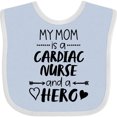 thumbnail image 3 of Inktastic My Mom is a Cardiac Nurse and a Hero Boys or Girls Baby Bib, 3 of 4