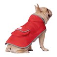 thumbnail image 3 of HDE Reversible Dog Raincoat Hooded Slicker Poncho Rain Coat Jacket for Small Medium Large Dogs Buffalo Plaid / Red M, 3 of 7