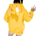 thumbnail image 1 of MPWEGNP Chandails à Capuchon pour Femmes Chandails en Molleton Décontractés Femmes Oreilles de Lapin Mode Automne Manches Longues Design Graphique Anime Mignon Blouse Jaune, 1 of 7