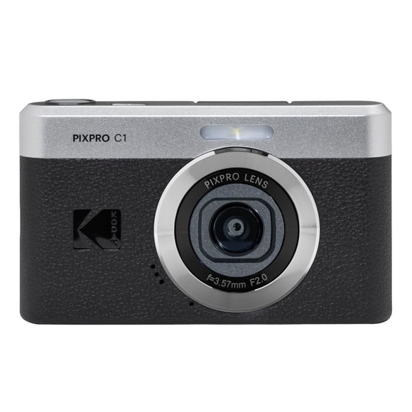 Kodak PIXPRO C1 Digital Camera, 13MP Compact Point & Shoot with 4X Digital Zoom, 26mm f/2.0 Wide Angle, 180 Degree Flip Screen, 1080p HD Video, Black