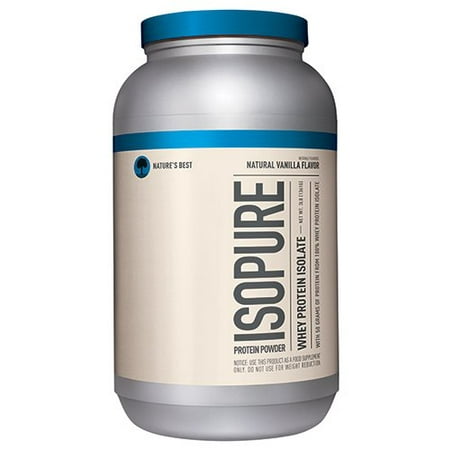 Nature's Best Isopure Protein Powder, Natural Vanilla, 3 (Best Tasting Natural Protein Powder)