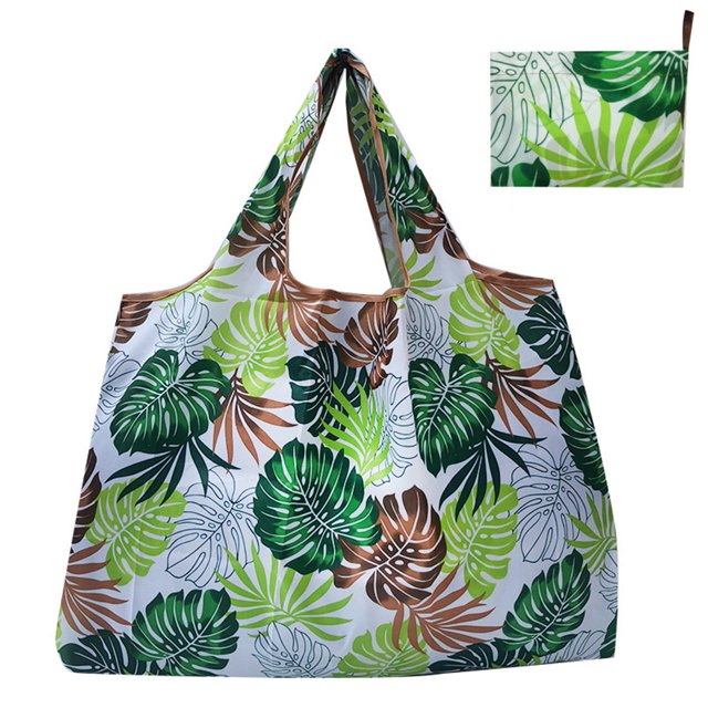 Sac de Courses Pliable Réutilisable Grand Sac Fourre-Tout avec Poignée