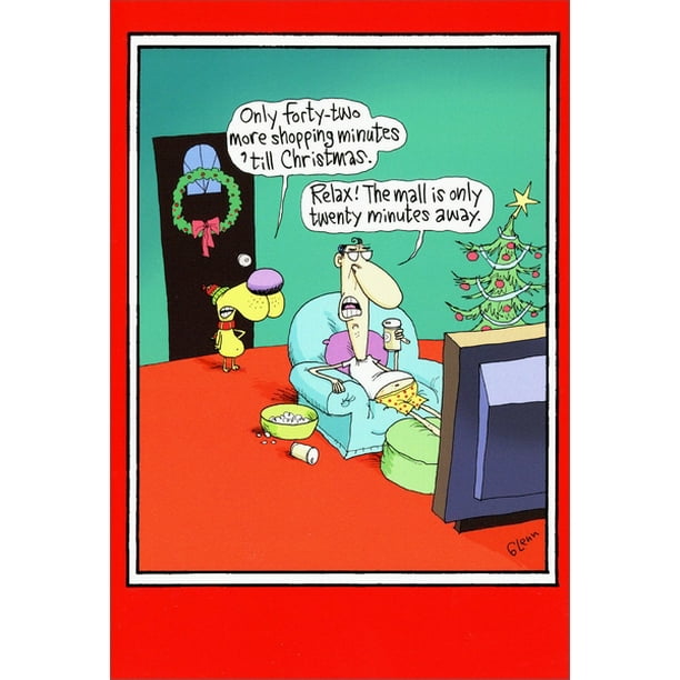 Nobleworks Last Minute Shopping Funny / Humorous Christmas Card
