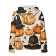 thumbnail image 6 of Halloween Hoodies for Women Pumpkin Sweatshirts Workout Hooded Pullover Tops Sweaters Casual Comfy Fall Fashion Outfits,Waffle Hoodie Women Holiday, 6 of 6