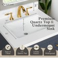 thumbnail image 7 of Lavanti Depos Solidwood 30-inch Bathroom Vanity with Sink - Stylish Navy Blue, 7 of 7