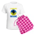 thumbnail image 5 of CafePress - Support Ukraine I Stand With Ukraine P Pajamas - Women's Short Sleeve Print T-Shirt and Pants Light Cotton Pajama Set, 5 of 7