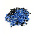 thumbnail image 1 of E2508 Terminales de cable de ferrule preaislados negros y azules, 380 piezas para cable de 14 AWG, 1 of 1
