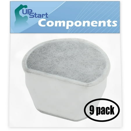 

9-Pack Pet Water Fountain Carbon Filter Replacement for Petsafe Drinkwell 2 Gallon Pet Pet Fountain - Compatible with PetSafe Drinkwell Filters #6 PAC00-13906 - UpStart Components Brand