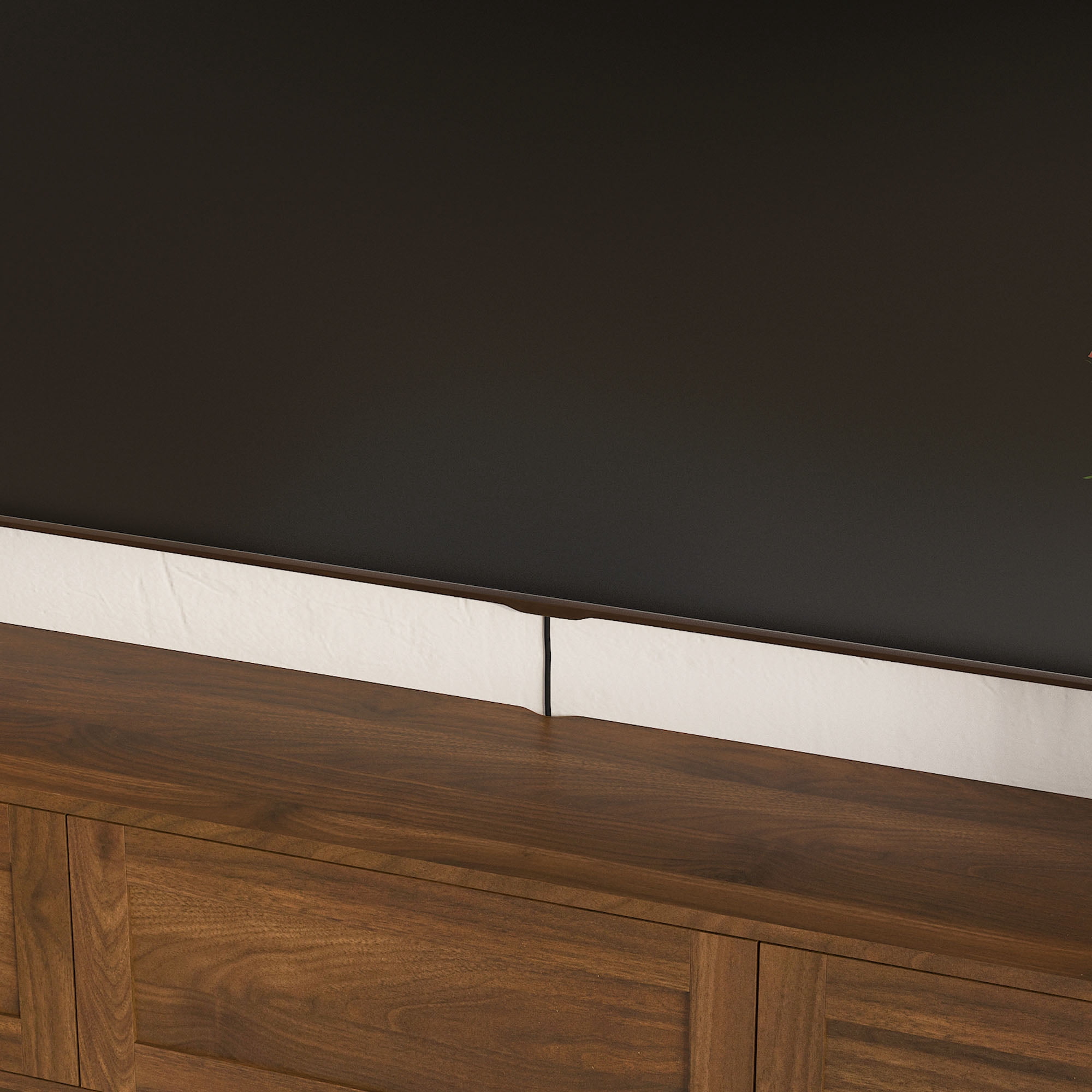 S-HOME Wall Mounted TV Shelf Featuring Led Lights and Power Outlet, High Gloss Floating TV Stand for Your Living Room