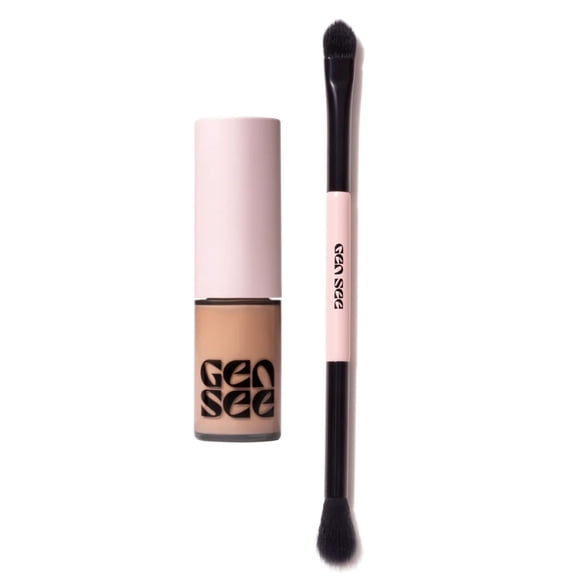 Set de sombras de ojos GEN SEE Linen Liquid Vegan Brush