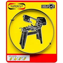 Supercut Made in the USA Bandsaw Blade 64 1/2" x 1/2" x .025 x 18 TPI Carbon Tool Steel Blade for cutting mild steel