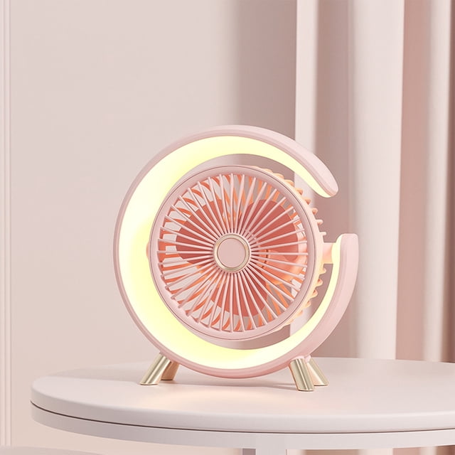 KTTECTOA LED Light Small Fan Silent Desktop Desktop Five-speed Built-in Fresh Photo Fan Clearance Decor Canada Days Home Essentials Home Decor