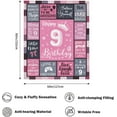 thumbnail image 5 of 8 Year Old Girl Birthday Gift, Birthday Gifts for 8 Year Old Girl, 8th Birthday Gifts for Girl, Birthday Present for 8 Yr Girl, Birthday Gifts for Girls Age 8 Throw Blanket 50"X60", 5 of 5
