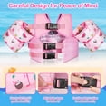 thumbnail image 2 of Chaleco de natación MoKo Toddler para niños de 10 a 30 kg, niños y niñas, color rosa, 2 of 4