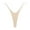 Skin Color, variant on Low Rise Elastic Waistband Solid Color Lady Panties Sexy Double Straps Bikini Style Thong