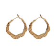 thumbnail image 3 of BNNG Sleek And Modern Minimalist Hoops Fashion Earrings Twisted Hollow Earrings Women's Ear Hoop Light Fashion Earrings Modern Geometric Earrings Chic And Sophisticated Ear Studs, 3 of 9