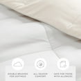 thumbnail image 5 of All Season Reversible Comforter Set Breathable Cool in White & Ivory Full/Queen Size Bedding by Comfort Canopy, 5 of 19