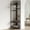 black, variant on corner coat rack,corner hall tree with 6 hooks and storage shelf,gold clothing rack,Freestanding garment rack,metal corner clothes rack for Hallway, Entryway, Bedroom