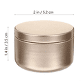 thumbnail image 2 of 24 Pcs Candle Jar Decorative Labels Empty Storage Tins Candle Tin Can Candlestick Holders Round Tin Containers, A, 2 of 7