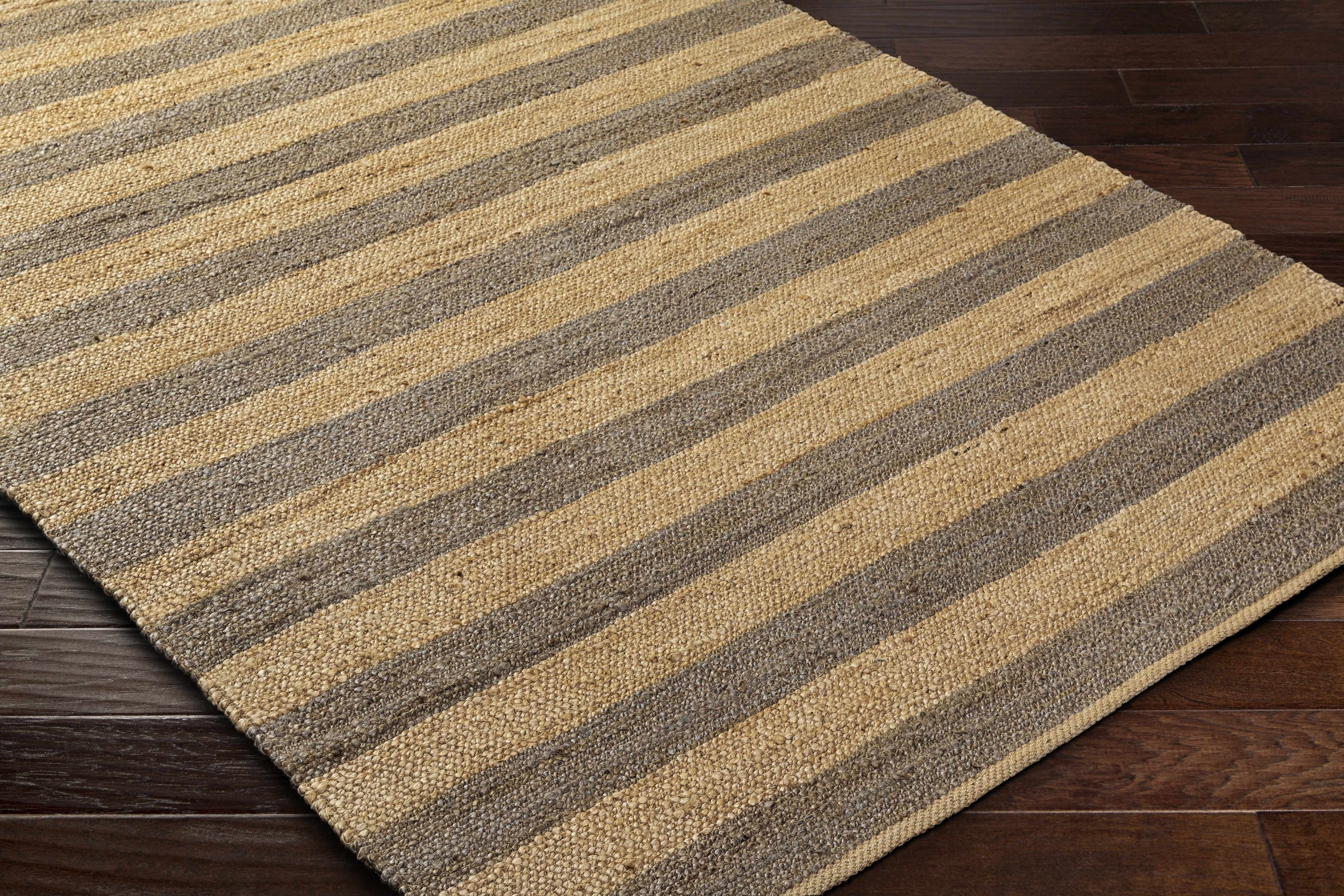 Hauteloom Ilkay Jute Living Room, Bedroom Area Rug - 6' x 9'