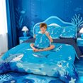 thumbnail image 4 of meiyoeat 3D Cartoon Initial Letter 7-Piece Twin Bedding For Boyswatercolor Monogrammed Alphabet L Bedding Comforter Set,Navy Blue Reversible, 4 of 7