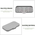 thumbnail image 2 of MEKBOK Kitchen Soap Tray, Silicone Sponge Holder for Bathroom Counter Sink Dish Bottle,Dishwashing Accessories（Grey）, 2 of 7
