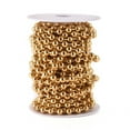 thumbnail image 2 of 1 Roll Ion Plating(IP) 304 Stainless Steel Ball Chains with Spool Soldered Golden 8mm 32.8 Feet(10m)/roll, 2 of 4