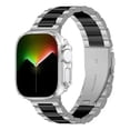 thumbnail image 1 of Correa Para Apple Watch, Eslabones de Acero Inoxidable con Case de Vidrio, Compatible con Todas las Series, 1 of 5