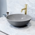 thumbnail image 2 of VIGO Ravenna Gothic Gray Concreto Stone 16 in. L x 16 in. W x 5 in. H Round Vessel Bathroom Sink, 2 of 8