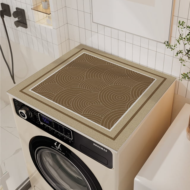 Tapis de Protection Rétro pour Machine à Laver, Tapis de Protection contre la Poussière pour Armoire et Réfrigérateur, Tapis de Séchage pour Vaisselle de Cuisine, Couverture pour Four à Micro-Ondes