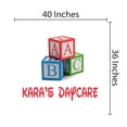 thumbnail image 3 of KIDS DAYCARE - Adhesive Kids Playroom Wall Decoration Multicolored A B C Alphabet Toy Cubes Design Customized Name Nursery Child Care Vinyl Wall Decal 40" x 36", 3 of 3
