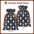 thumbnail image 2 of Naloa Llamas 1 Drawstring Christmas Bags, 3D Xmas Gift Bags, Christmas Wrapping Bags, Xmas Goodie Bags, Treat Pouch Bags, Party Favor Bags-Medium, 2 of 9