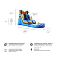 thumbnail image 2 of JumpOrange Commercial Grade Water Slide Inflatable with Pool for Kids and Adults (with Blower), Oasis Theme, 2 of 5