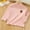 Pink, variant on SERTG Big Girls Hem Frills Solid Color Tops Long Sleeve Round Neck Athletic Layering Fall Winter Playful Daily Shirt for Active for Kids 4-15 Years(Green,12-18 Months)