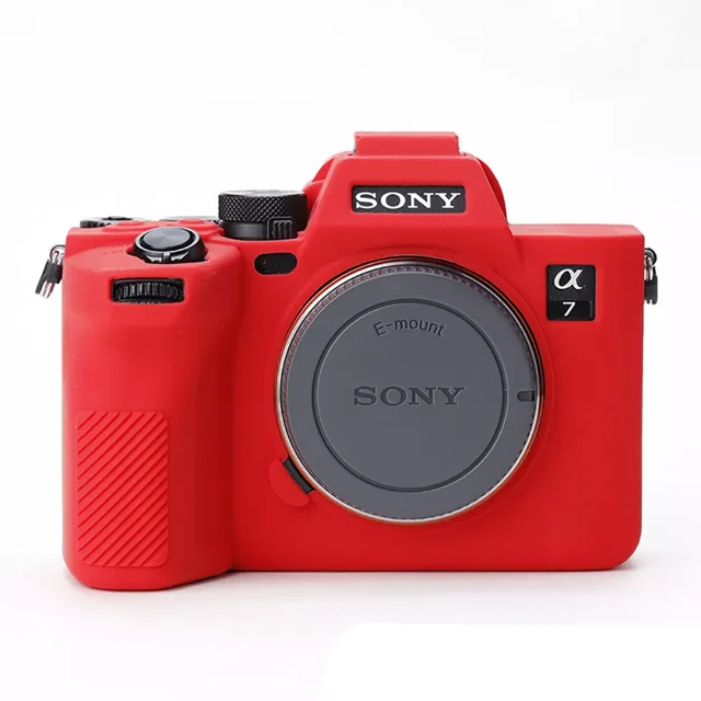 GadgetCom Étui de Remplacement Compatible avec Sony Alpha 7 IV A7M4, Coque de Protection en Silicone Souple pour Appareil Photo