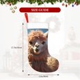 thumbnail image 3 of Cauagu Fluffy Alpaca Mountain Meadow for Christmas Stockings,1-Pack Large Xmas Stocking Holiday and Farmhouse Stocking Fit for Christmas Holiday Party Decoration(17.7*11 Inch), 3 of 7