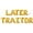 Gold, variant on Letter Balloons - LATER TRAITOR 16" Inch Alphabet Letters Foil Mylar Balloon Retirement Party Banner (Red)