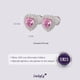 thumbnail image 5 of Aretes para Mujer de Plata .925 con Zirconia Cúbica,  LuckyLy Aretes de Corazón Brillante – Joyería Ideal como Regalos para Mamá y Regalos para Mujer en San Valentín y Navidad, Modelo Zaria rosa, 5 of 6