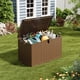thumbnail image 5 of Yeshouse Caja de resina para terraza de 130 galones, impermeable, con tapa con cerradura y resistente a los rayos UV, ideal para guardar cojines y muebles de patio, jardín, patio y piscina, 5 of 7