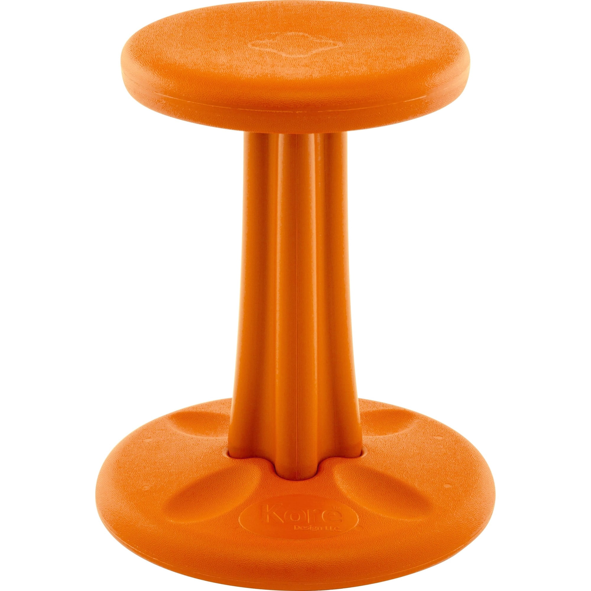 Kore Wobble Chair - Flexible Seating Stool for Classroom, Elementary School, ADD/ADHD - Junior- Age 8-9, Grade 3-4, Orange (16in)