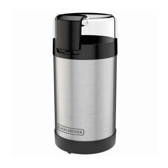 BLACK DECKER Coffee Grinder, One Touch Push-Button Control, Stainless Steel CBG110S